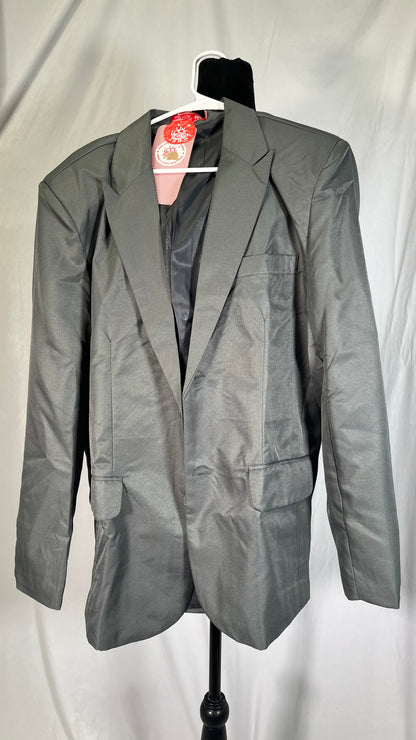 MAGE MALE Men's Blazer Casual Knit Sport Coat Slim Fit Suit Jacket One Button Lightweight Blazers Size L