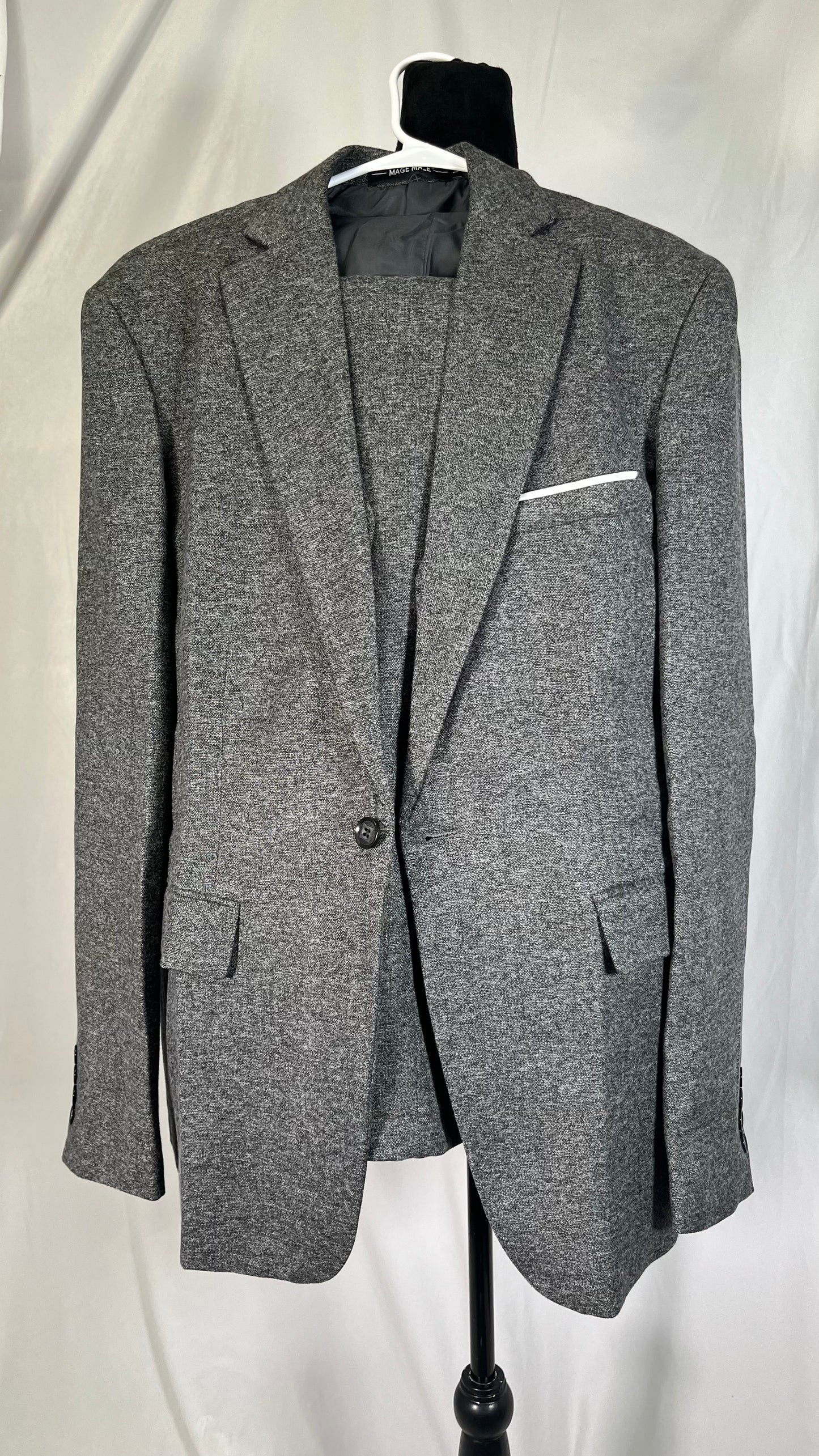 Short Grey Suits Trousers Size L