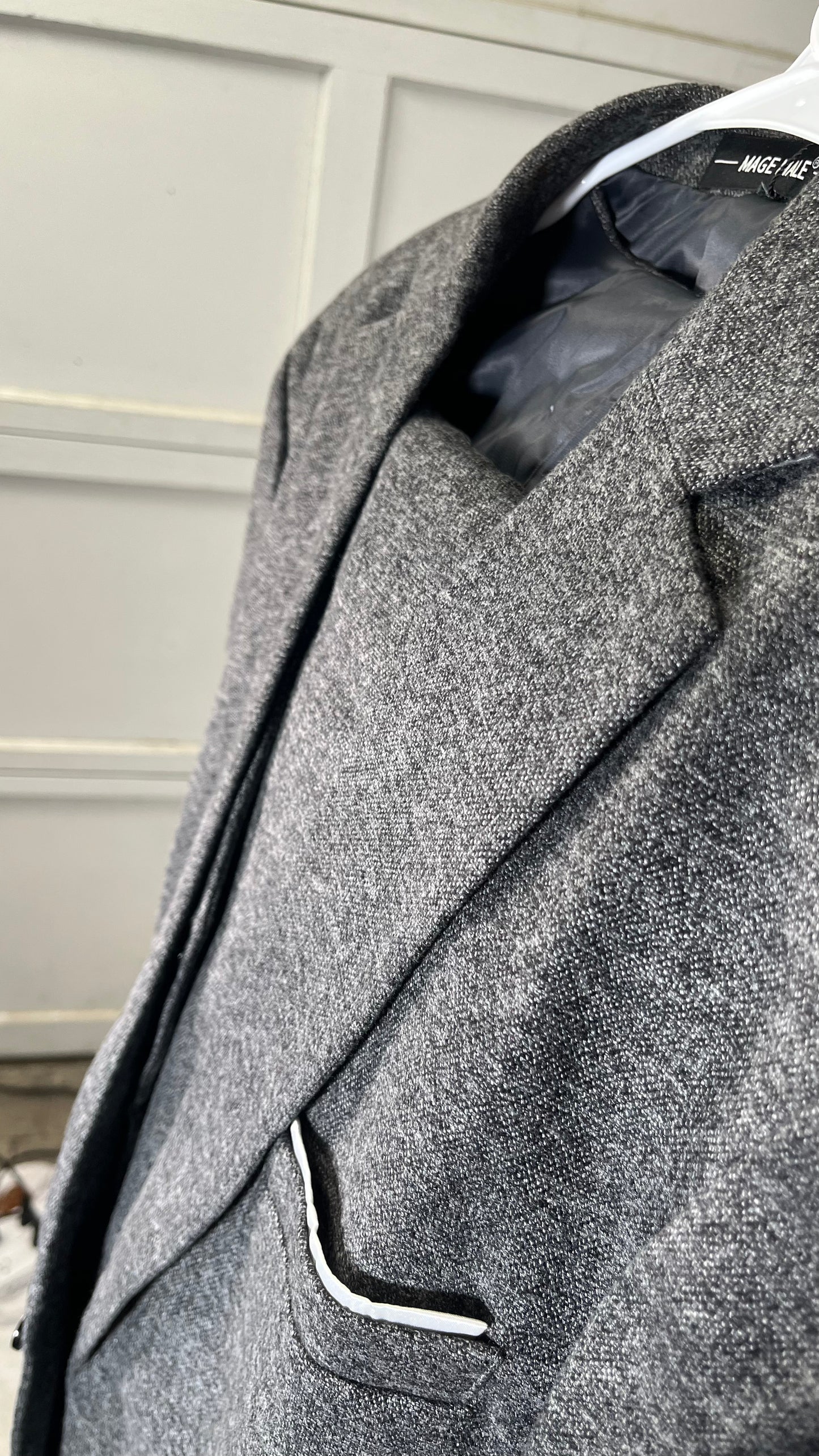 Short Grey Suits Trousers Size L