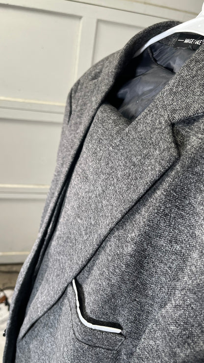 Short Grey Suits Trousers Size L