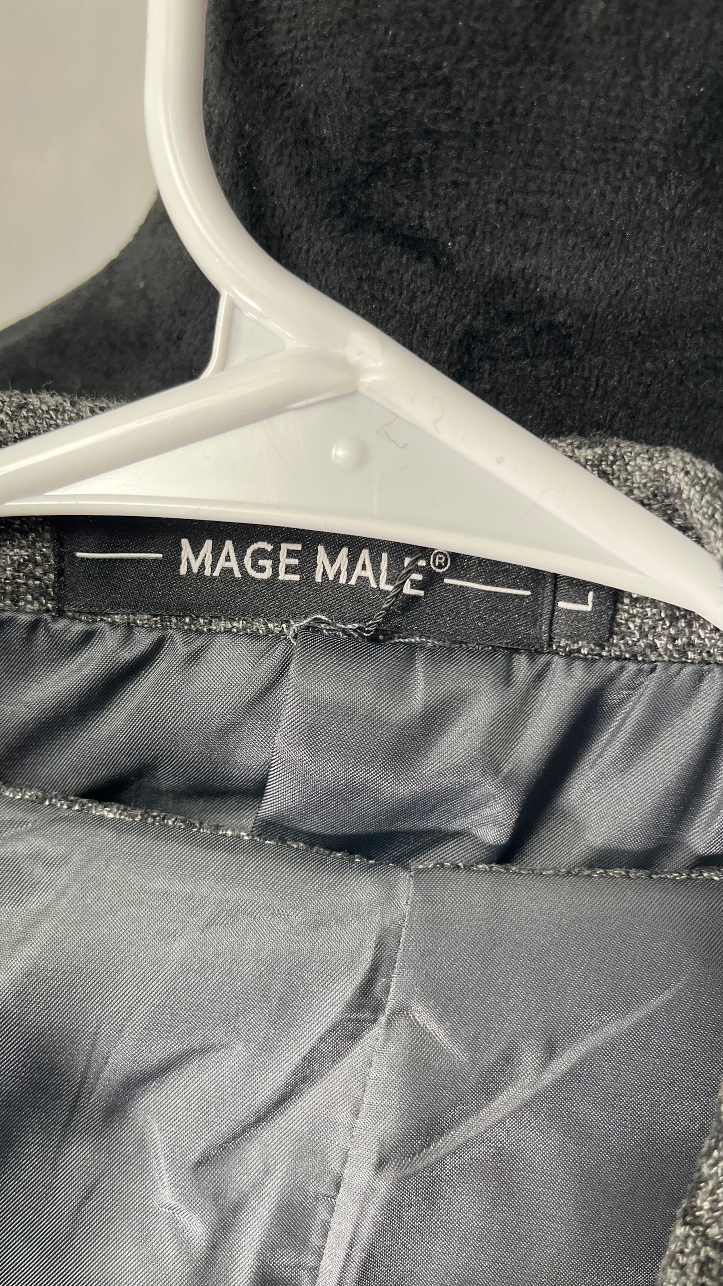 Short Grey Suits Trousers Size L