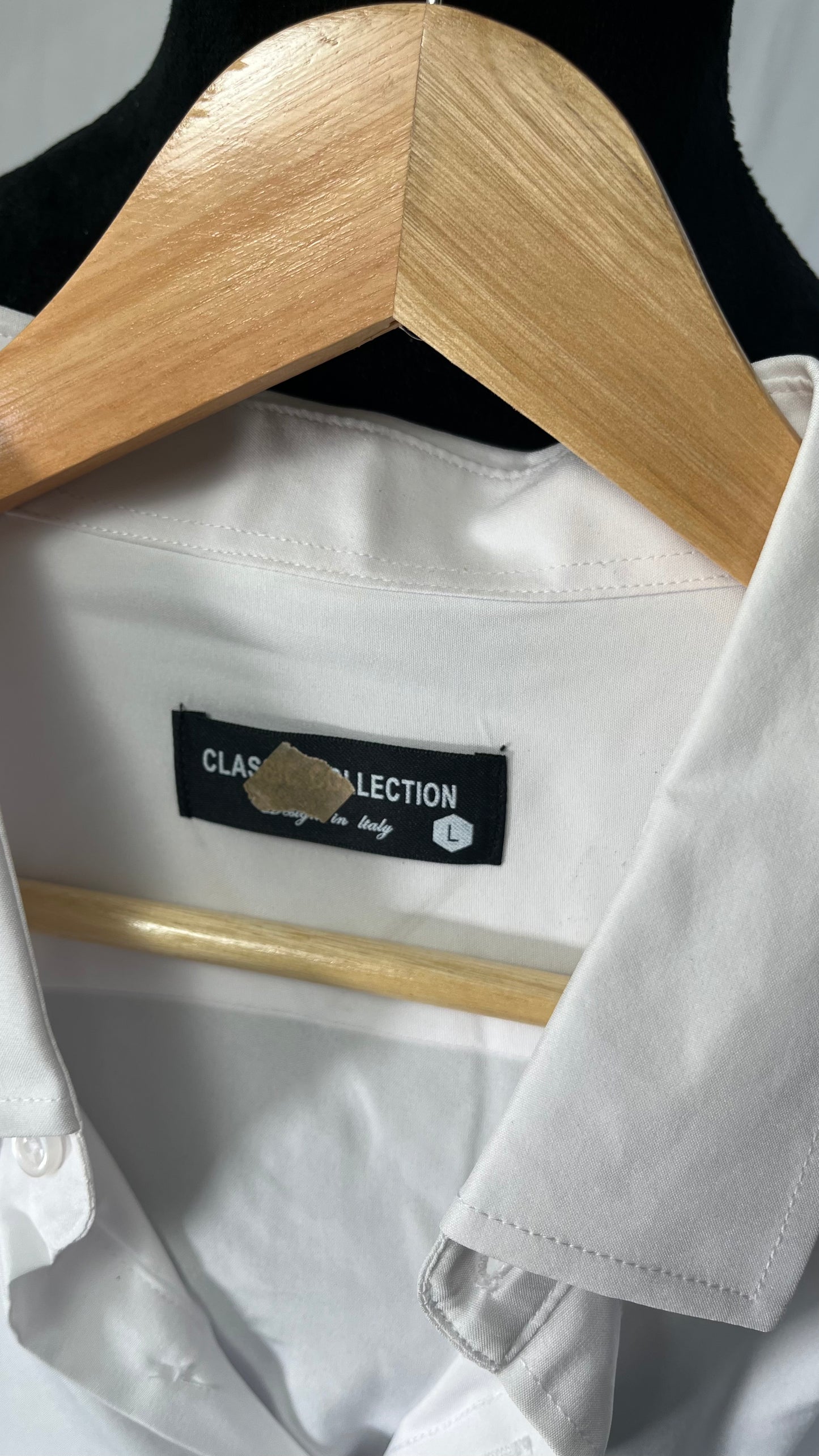 Short White Shirt Size L