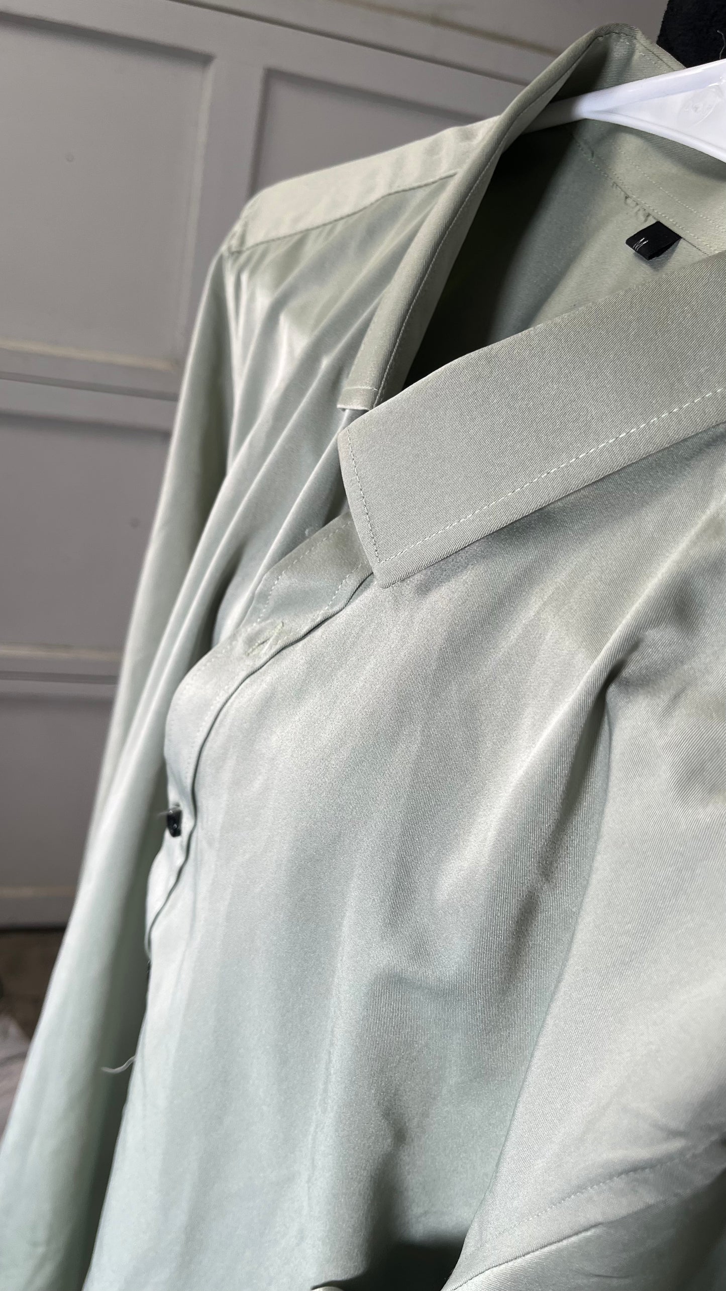 Short Green Shirt Size M