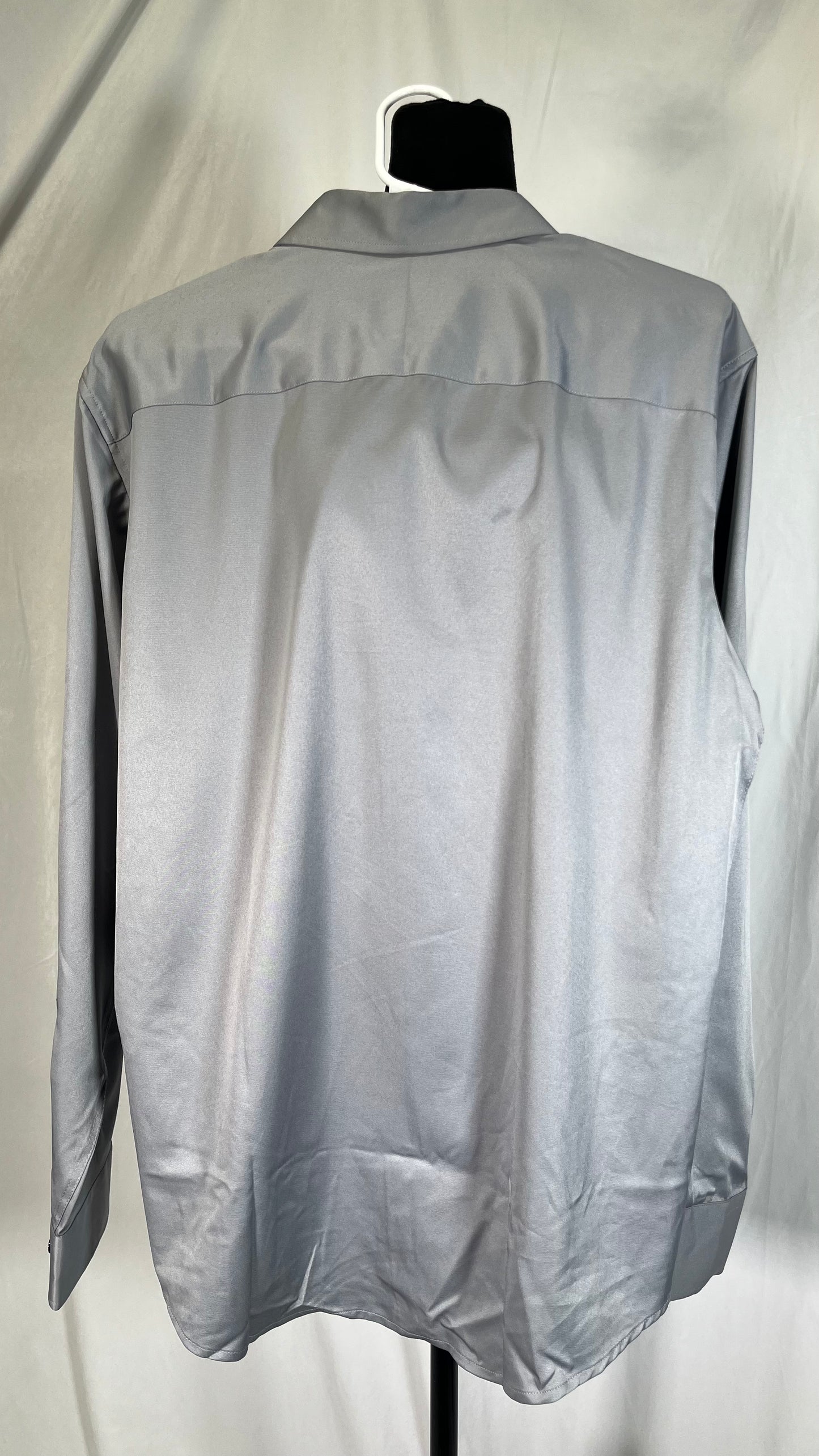Short Silver Grey Shirt Size M