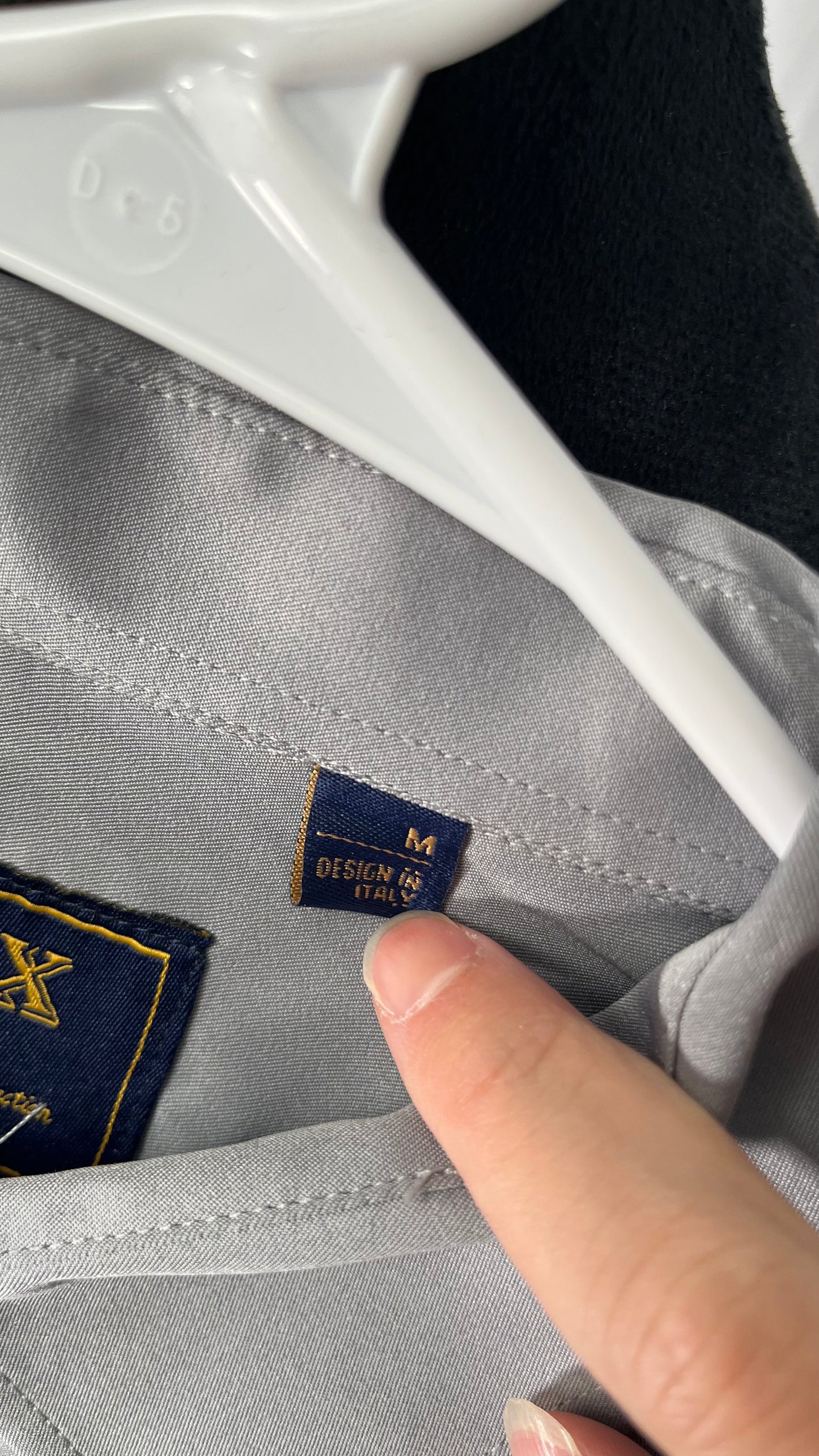 Short Silver Grey Shirt Size M