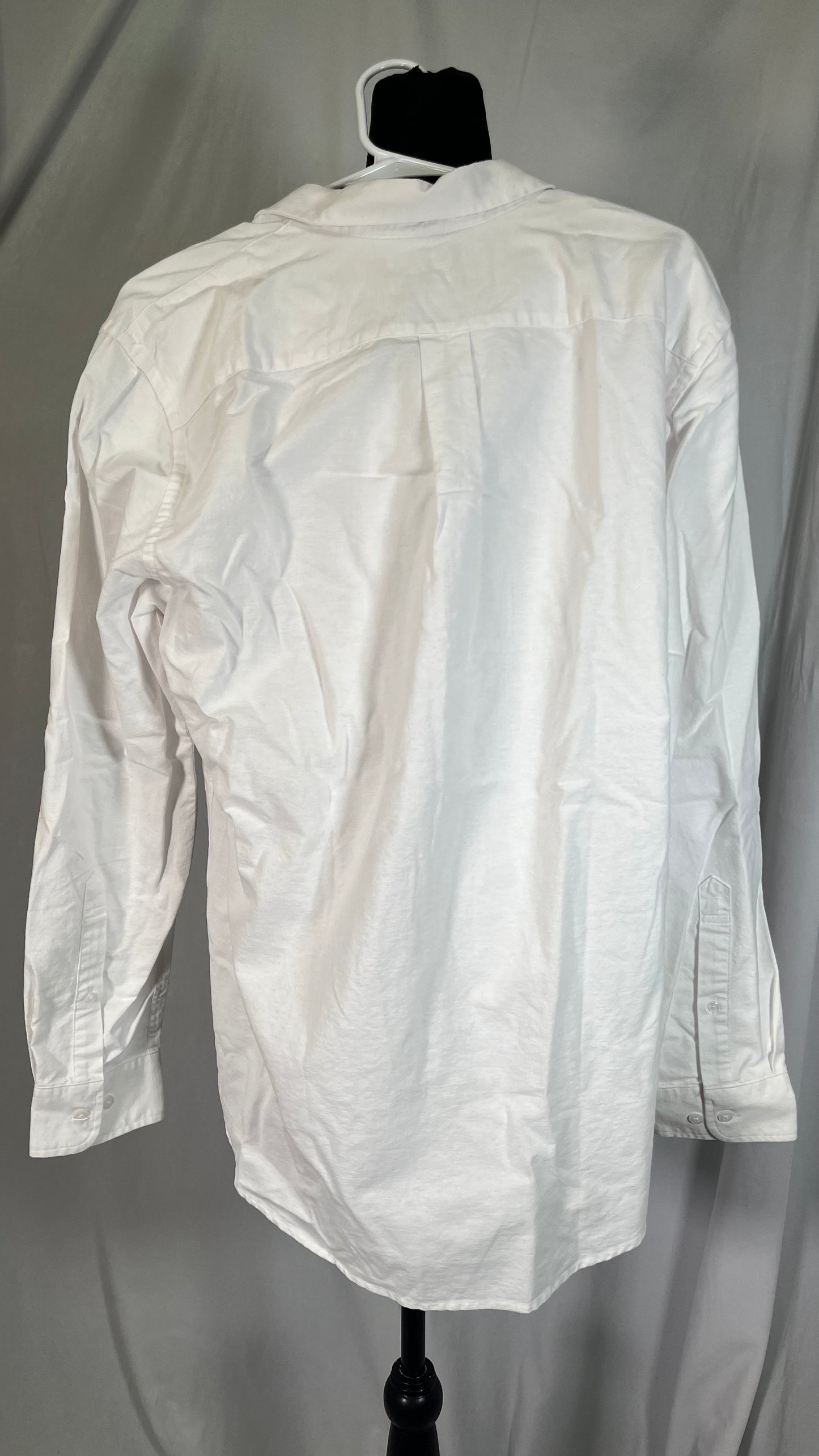 Amazon Essentials Men's Oxford Shirt, Slim-Fit Stretch, Long-Sleeve, Button Up Size L