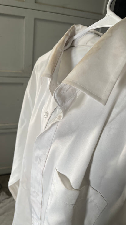 Short White Shirt Size M