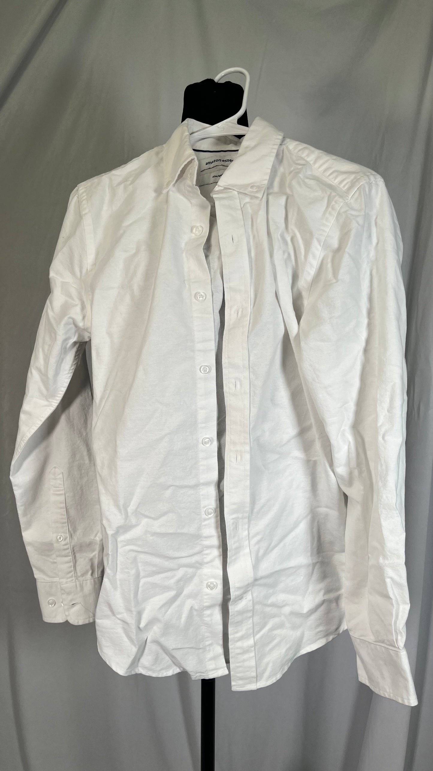 Amazon Essentials Men's Oxford Shirt, Slim-Fit Stretch, Long-Sleeve, Button Up Size XS