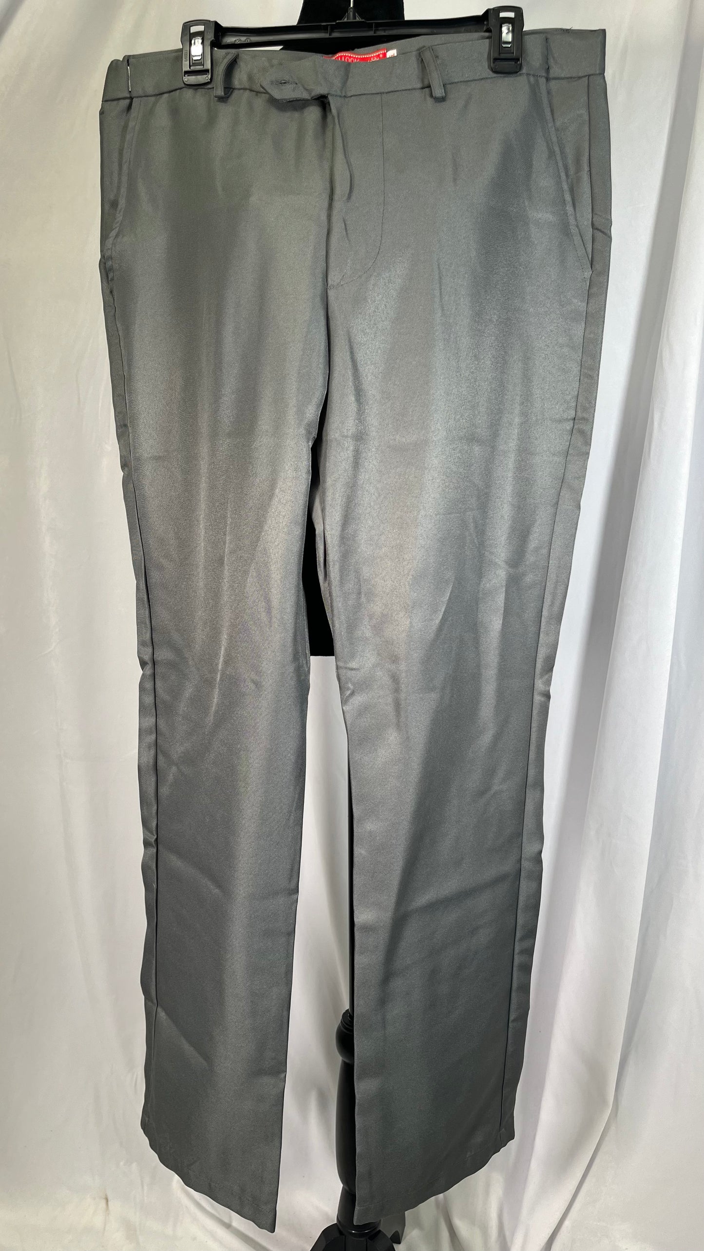 Classic-Fit Pleated Dress Pants for Men Casual Straight Leg Suit Pant Summer Lightweight Solid Trouser size L