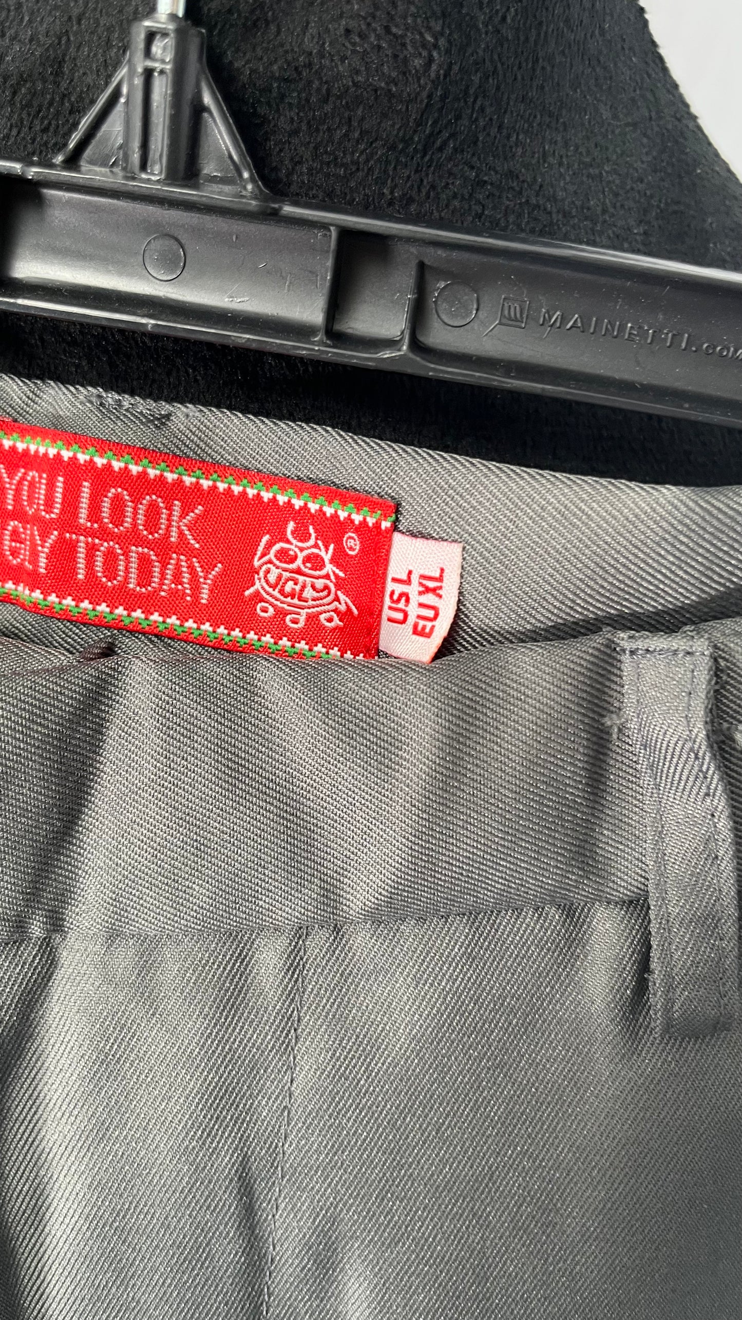 Classic-Fit Pleated Dress Pants for Men Casual Straight Leg Suit Pant Summer Lightweight Solid Trouser size L