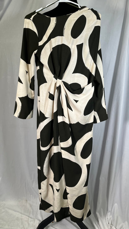 PRINTED MIDI DRESS Size M