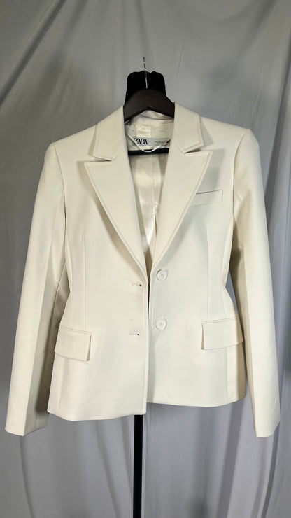 FITTED SHOULDER PAD BLAZER Size S