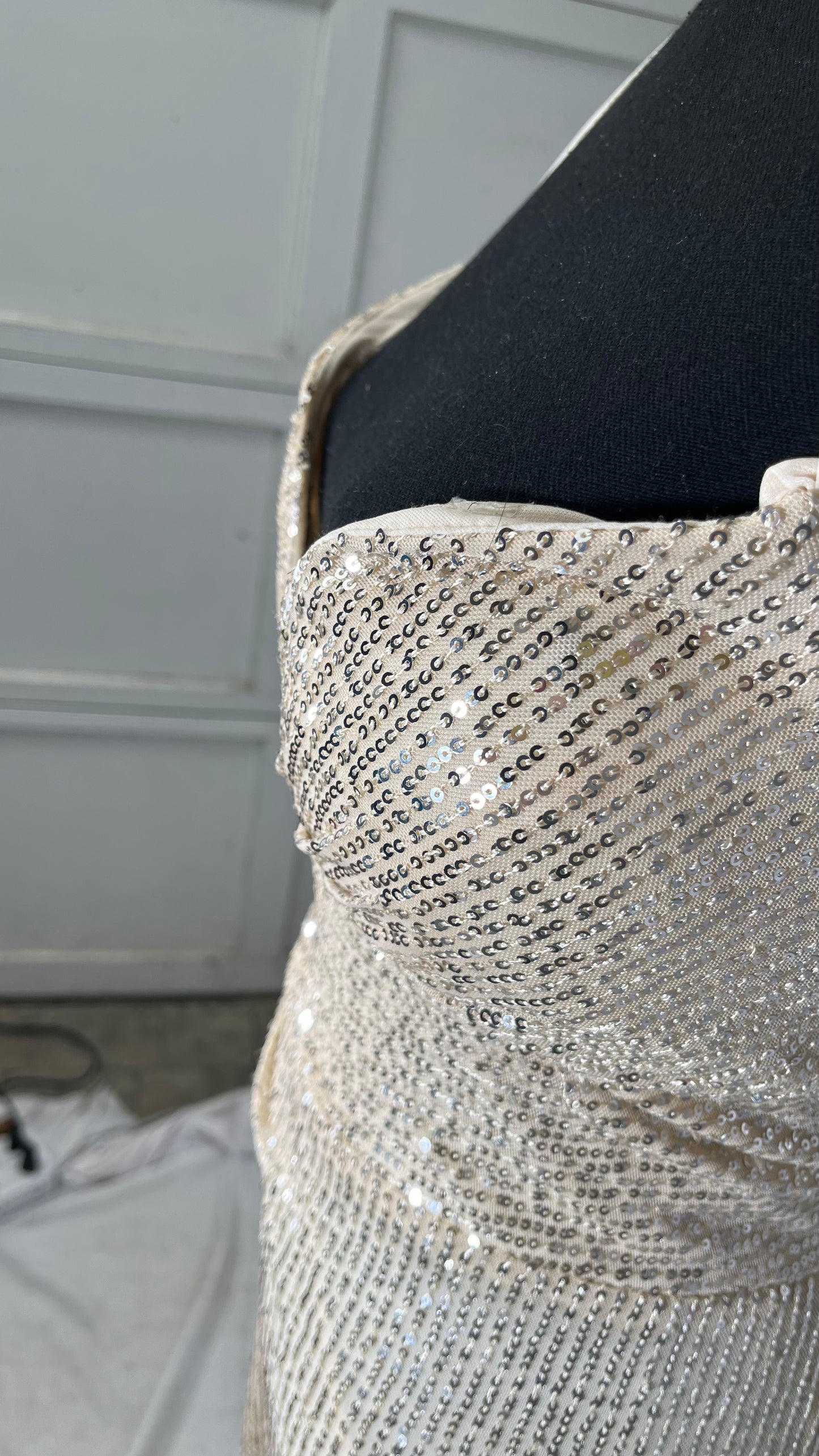 Women's Spaghetti Strap Satin Cowl Neck Corset Dress Fishbone High Slit Sexy Prom Silk Maxi Party Bustier DressSize 8