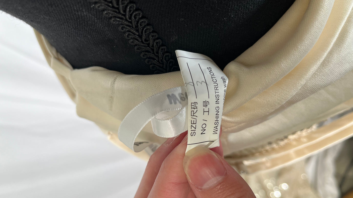 Women's Spaghetti Strap Satin Cowl Neck Corset Dress Fishbone High Slit Sexy Prom Silk Maxi Party Bustier DressSize 8