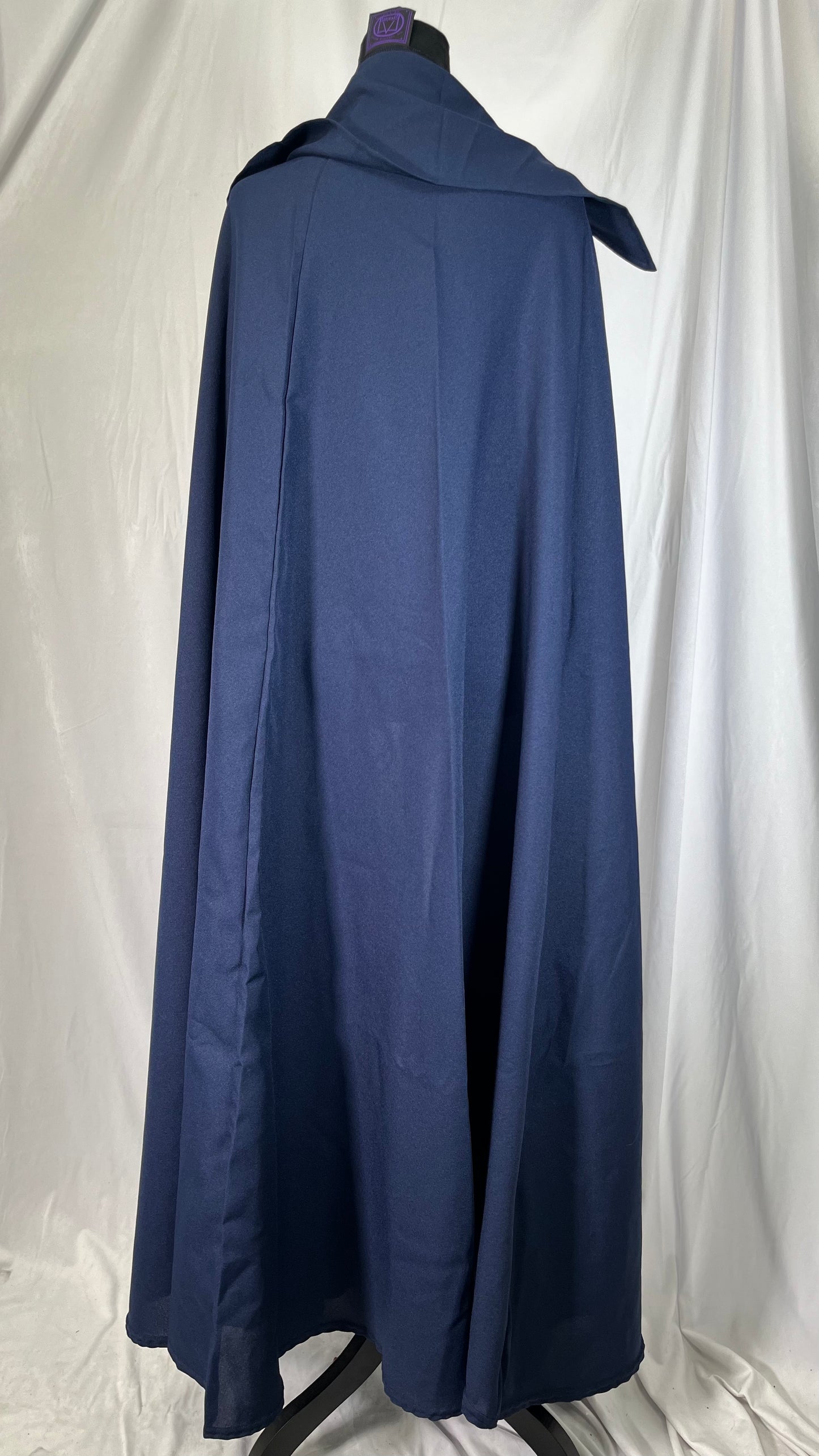 YUEMOL Wizard Cloak 4 Colors Men Cloak Hooded Medieval Monk Costumeï¼Œ Windproof Coat Gothic Wizard Cape Halloween Death Mantles(Blue,X-Large) Size No