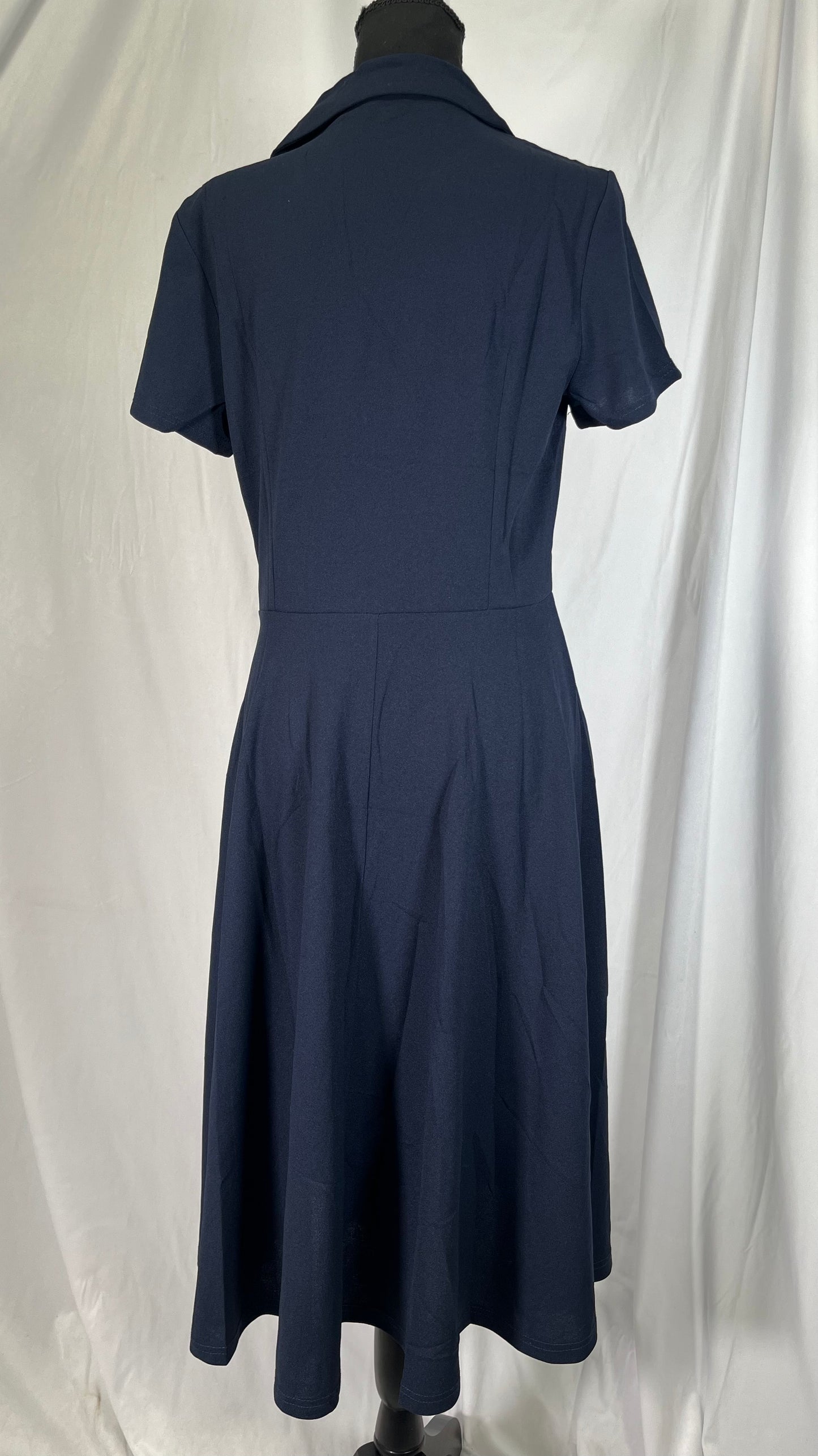 Wedtrend Women's Vintage A-Line Cocktail Dress V-Neck Elegant Evening Party Casual Cocktail Dress size L