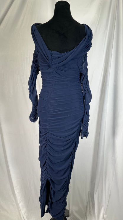 SHEIN Unity Lace Sleeve Ruched Detail Dress size S