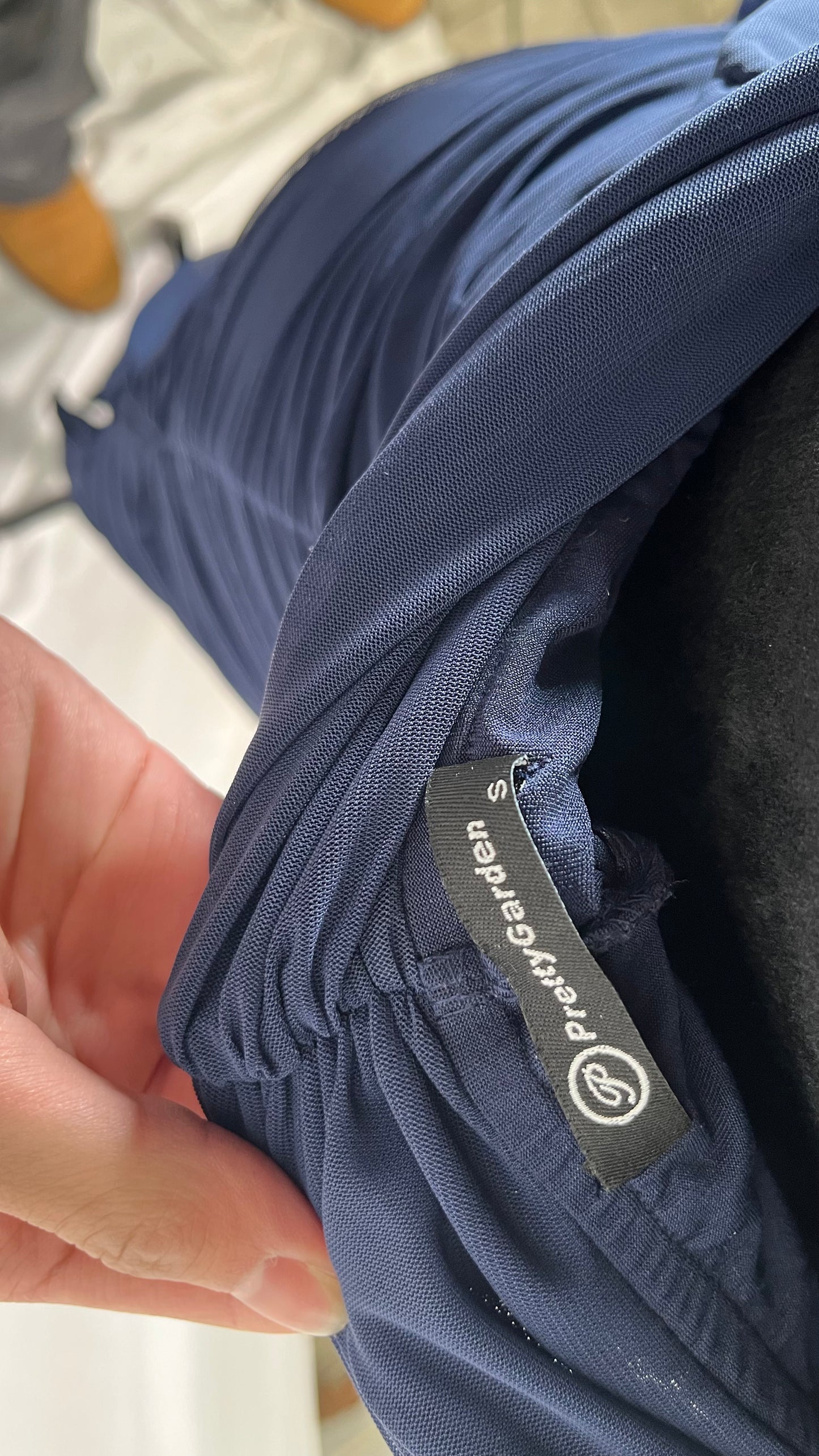 SHEIN Unity Lace Sleeve Ruched Detail Dress size S