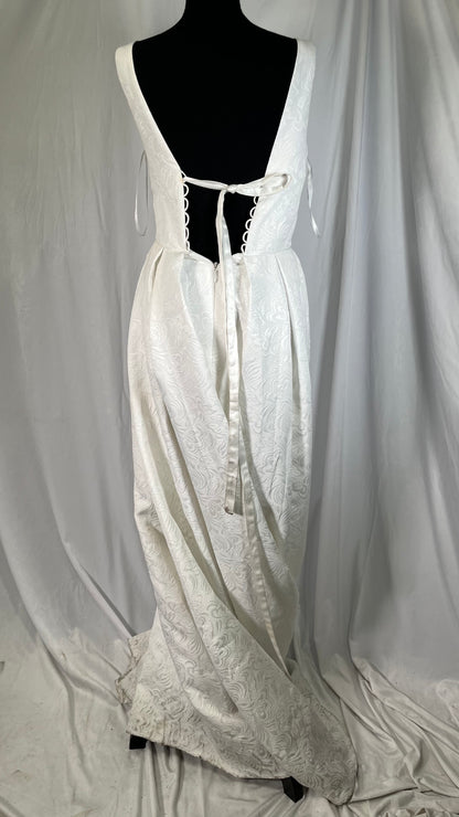 yabaa Boho Wedding Dress, Boho Dress, Ancient Greek Wedding Dress, Wedding Gown, Backless Bridal Dress, Ivory, 10size 6