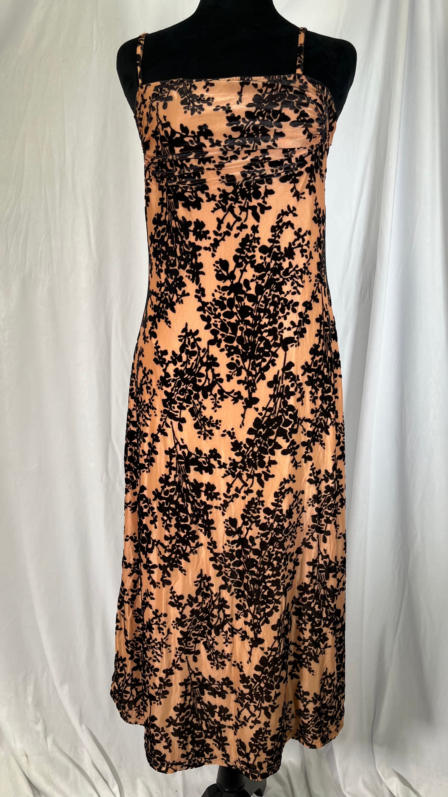 BTFBM Women's Summer Dress Sleeveless Spaghetti Strap Midi Dress Sexy Cowl Neck Floral Cocktail Dress Party Dresses size S