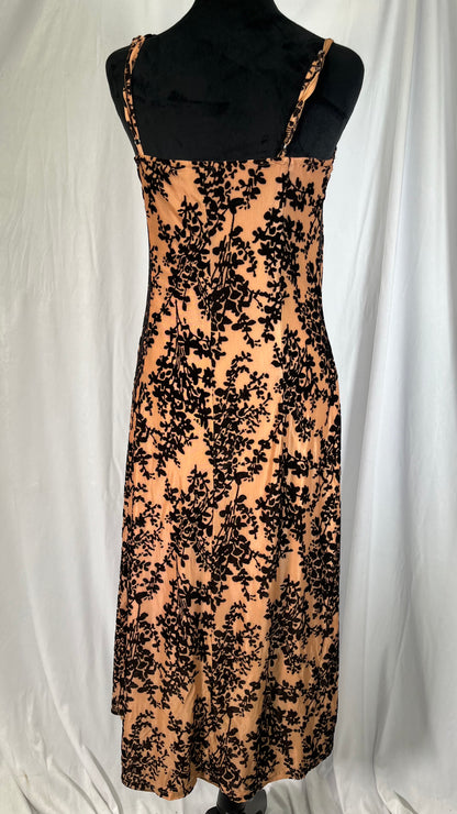 BTFBM Women's Summer Dress Sleeveless Spaghetti Strap Midi Dress Sexy Cowl Neck Floral Cocktail Dress Party Dresses size S