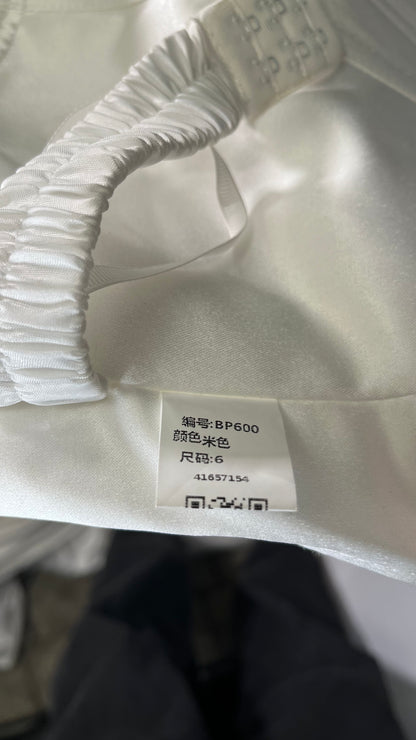 Q-Tawwer Off The Shoulder Wedding Dresses for Women White Bridal Dress Lace Wedding Gowns for Women Bride Size 6