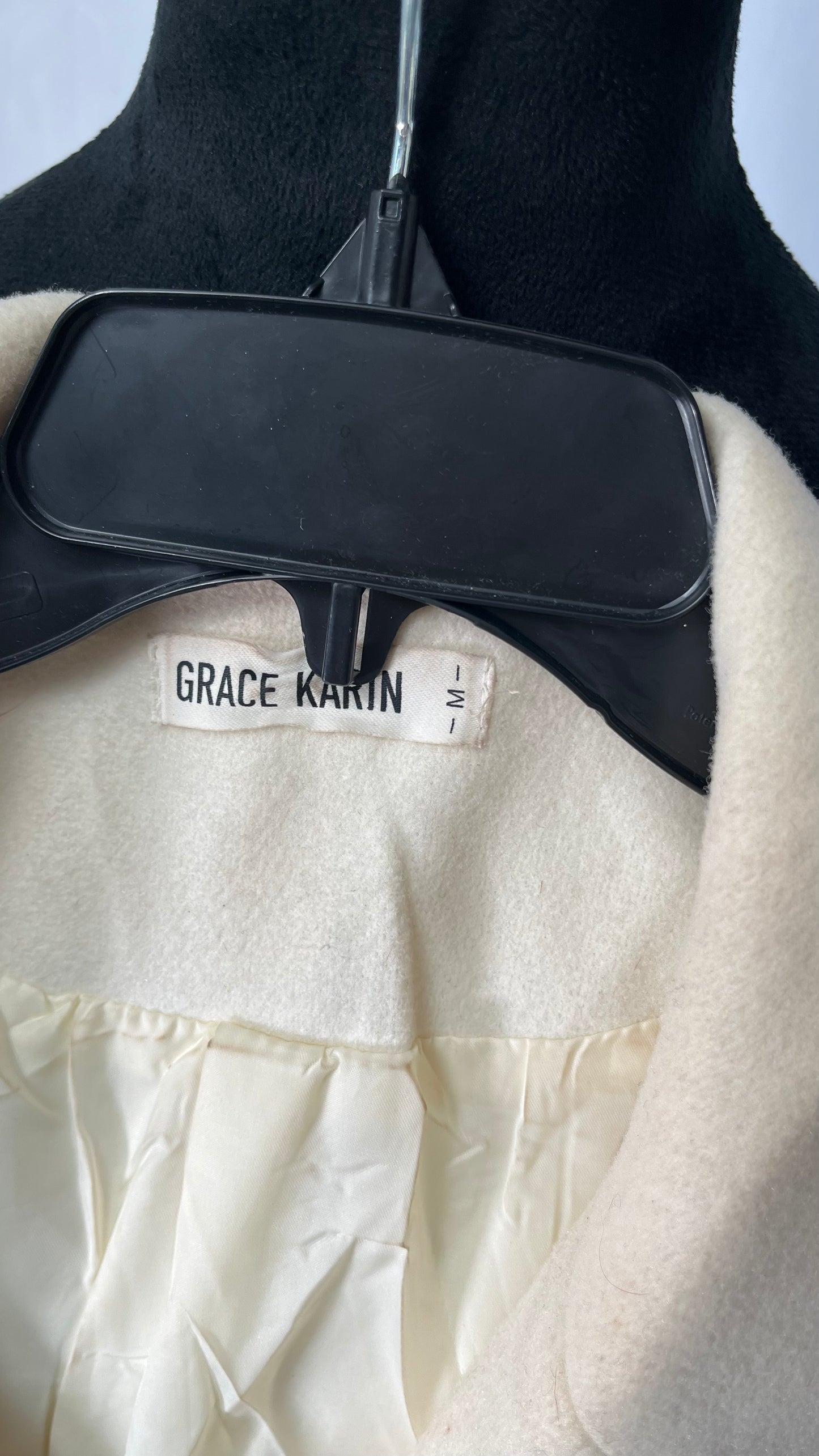 Long Beige Coat Size M