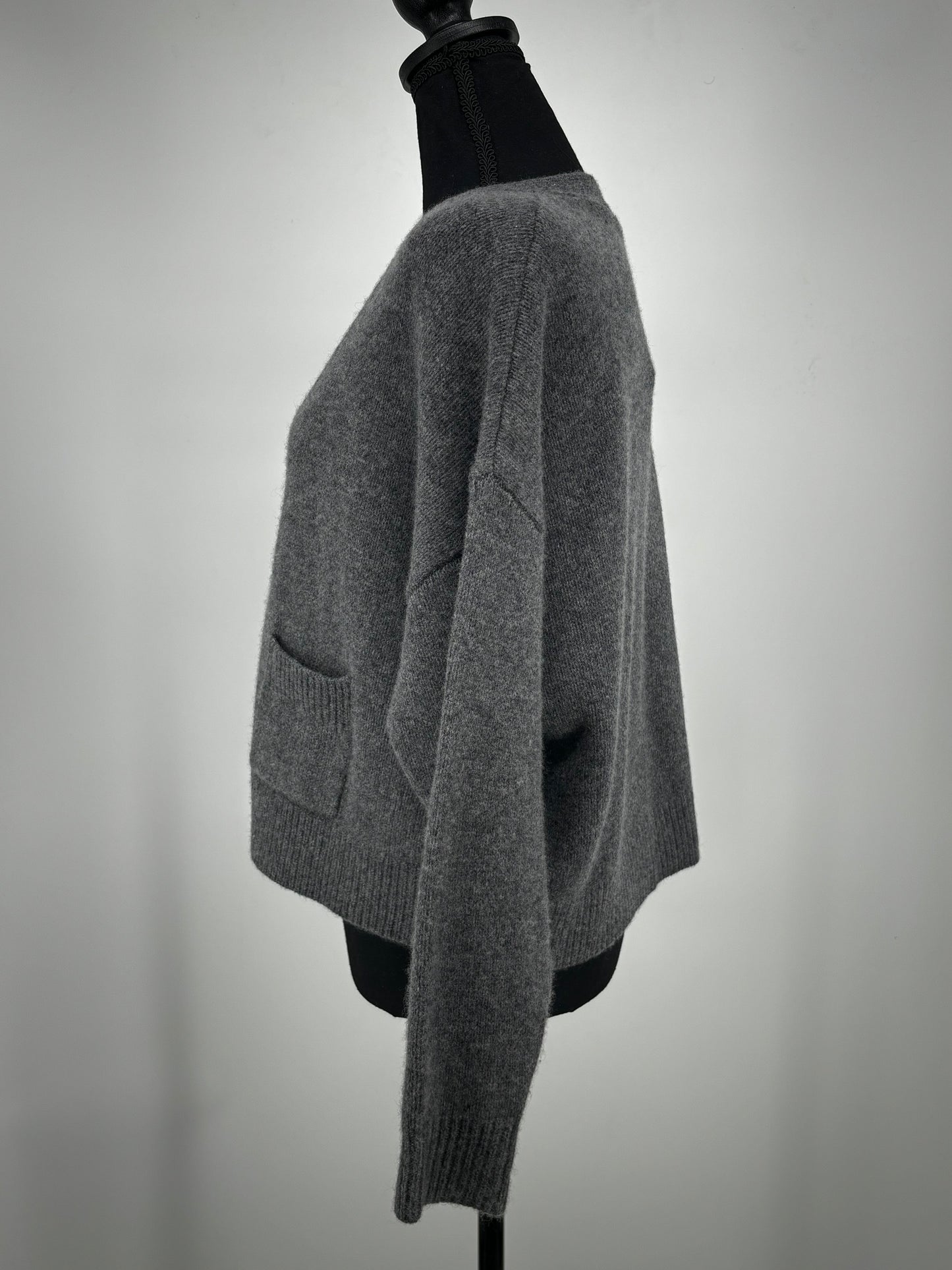 ZARA Women’s Gray Wool Cardigan – Size S