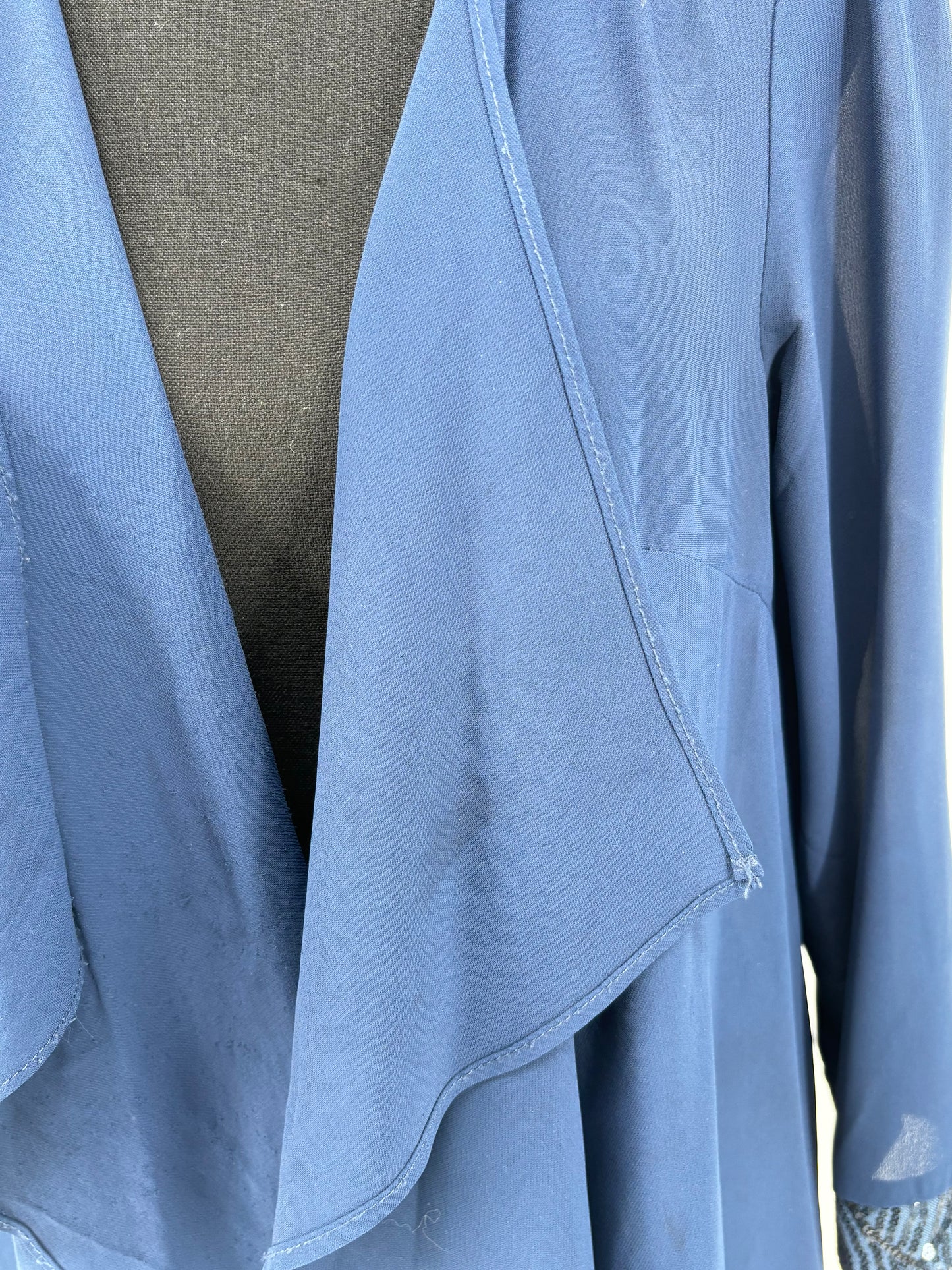 GRACE KARIN Women’s Blue Sheer Cardigan – Size M