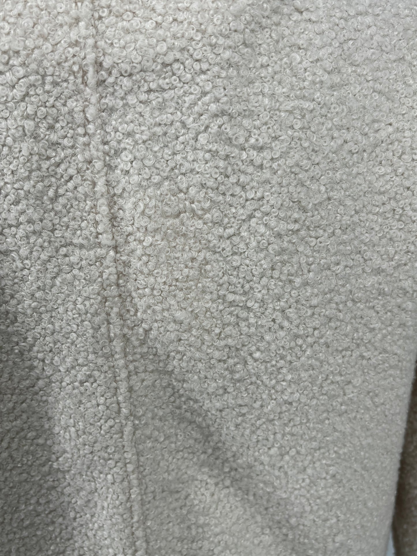 Women's White Soft Fleece Zip Jacket – Size M