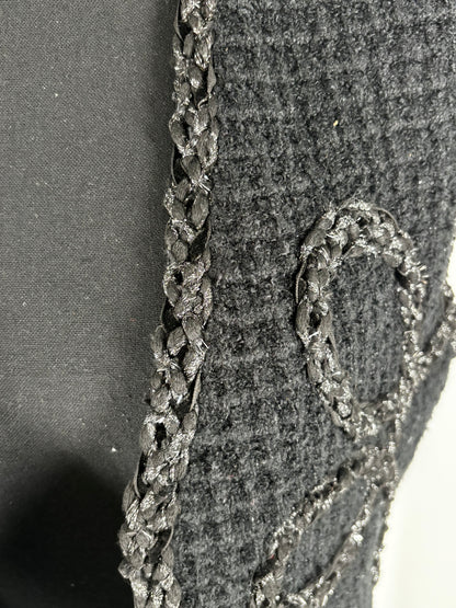 ZARA Women's Black Knitted Short Vest – Size M