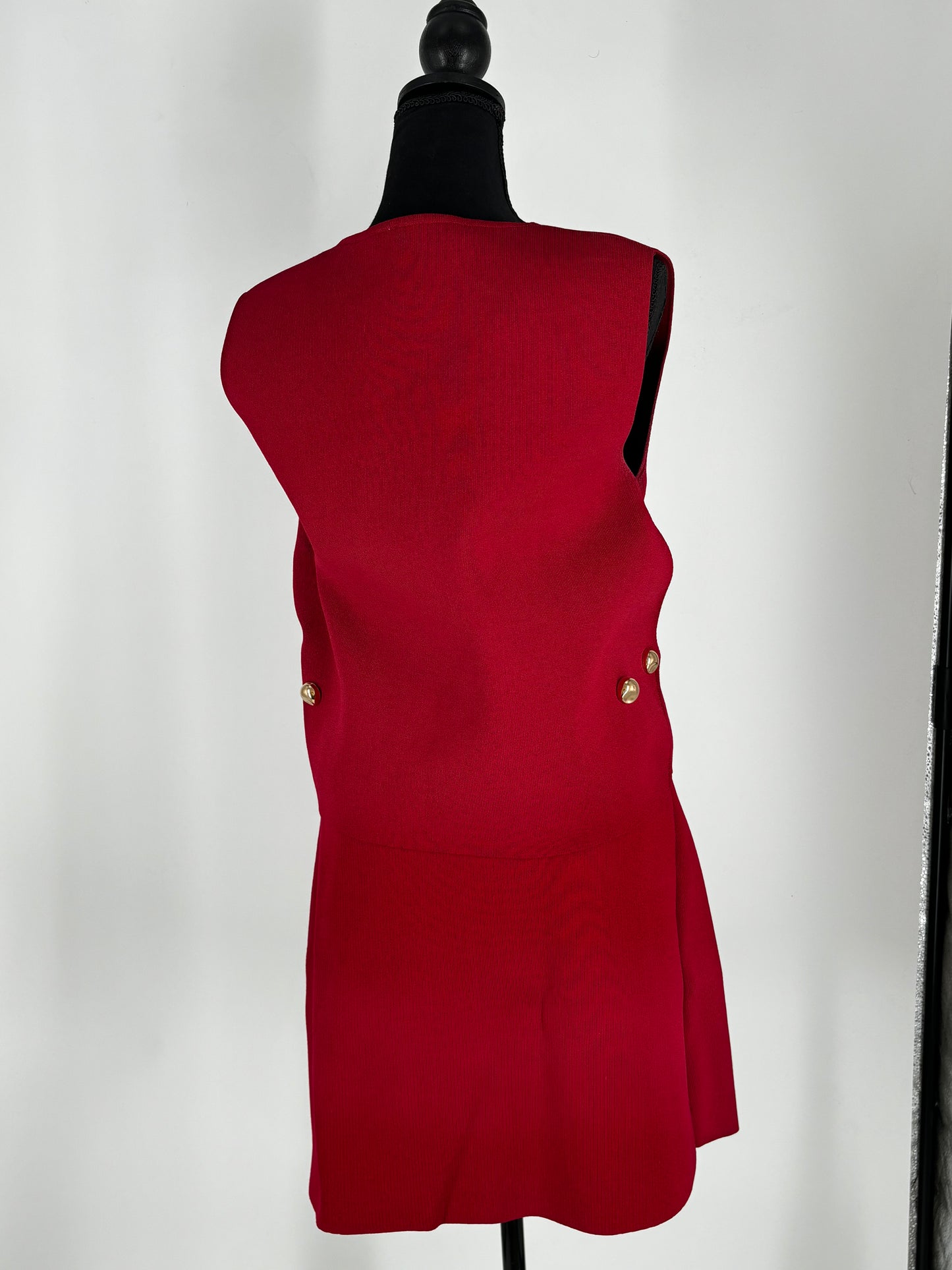 ZARA Women’s Red Two-Piece Set (Sleeveless Top & Skirt) – Size L