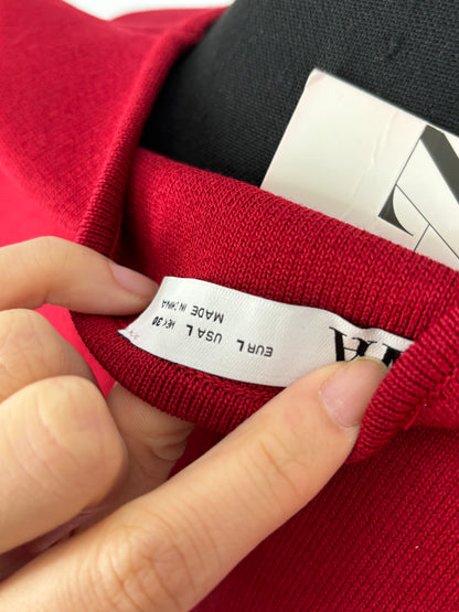 ZARA Women’s Red Two-Piece Set (Sleeveless Top & Skirt) – Size L
