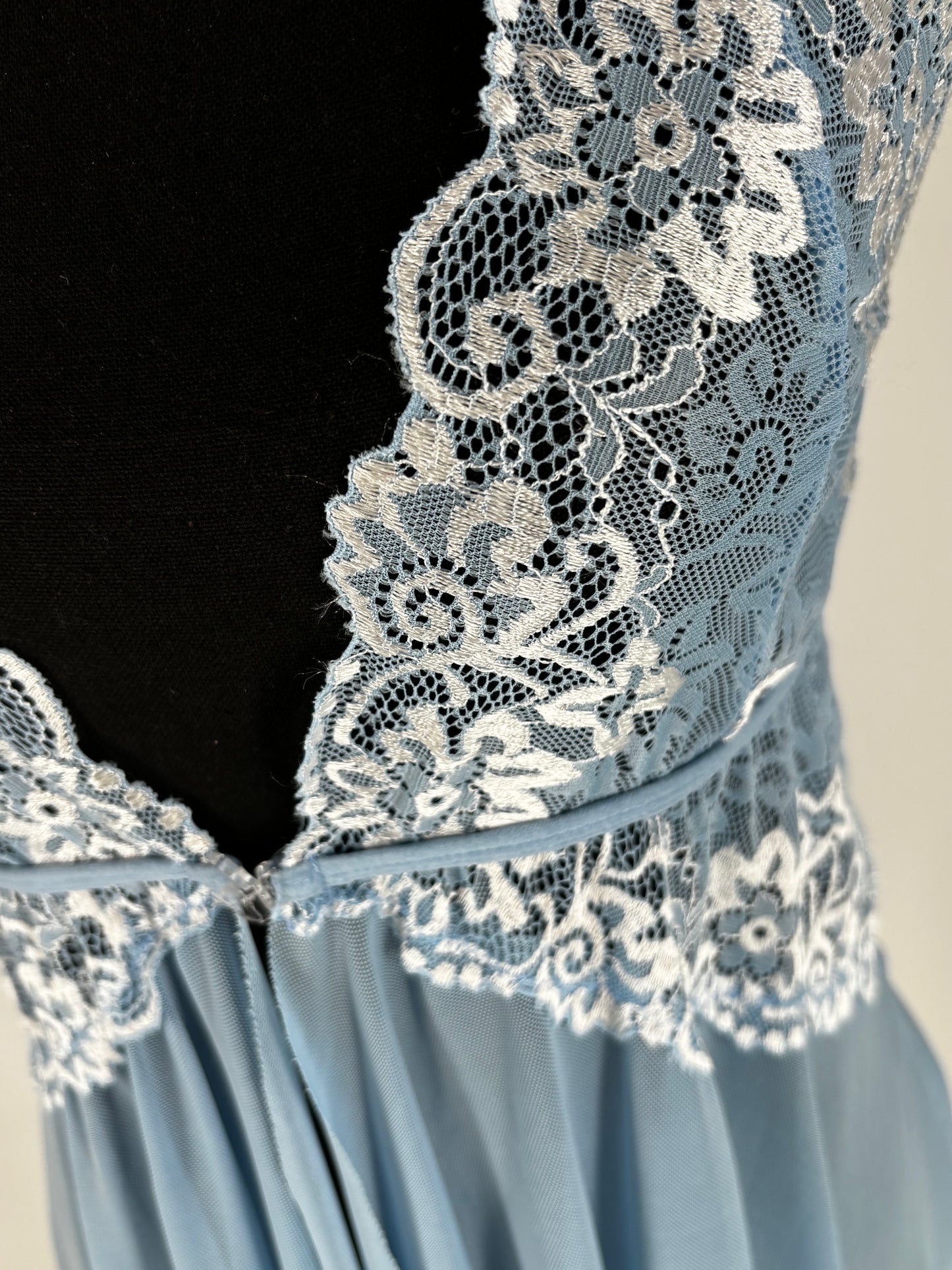 Women’s Blue Lace Lingerie Nightdress – Size M