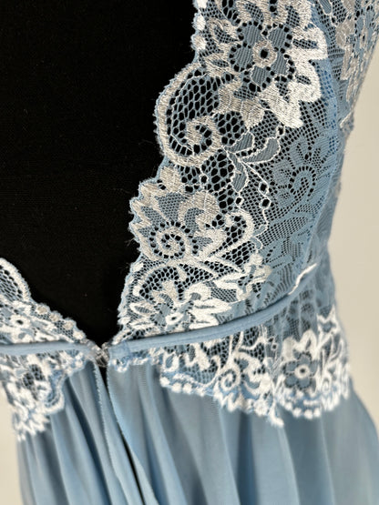 Women’s Blue Lace Lingerie Nightdress – Size M