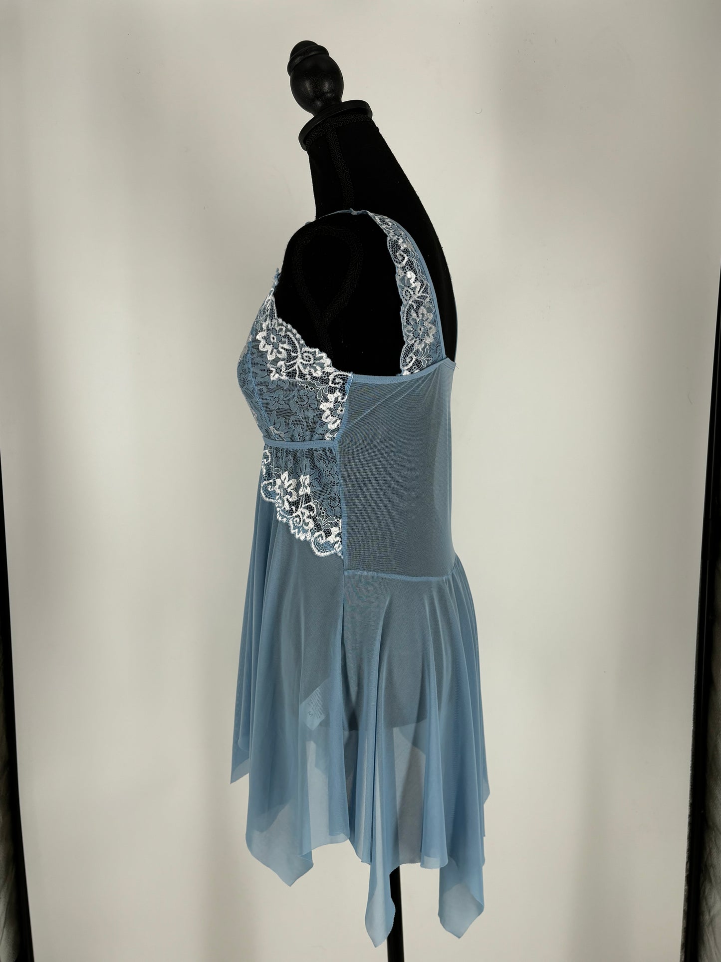 Women’s Blue Lace Lingerie Nightdress – Size M