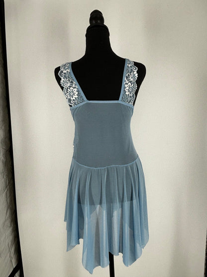 Women’s Blue Lace Lingerie Nightdress – Size M