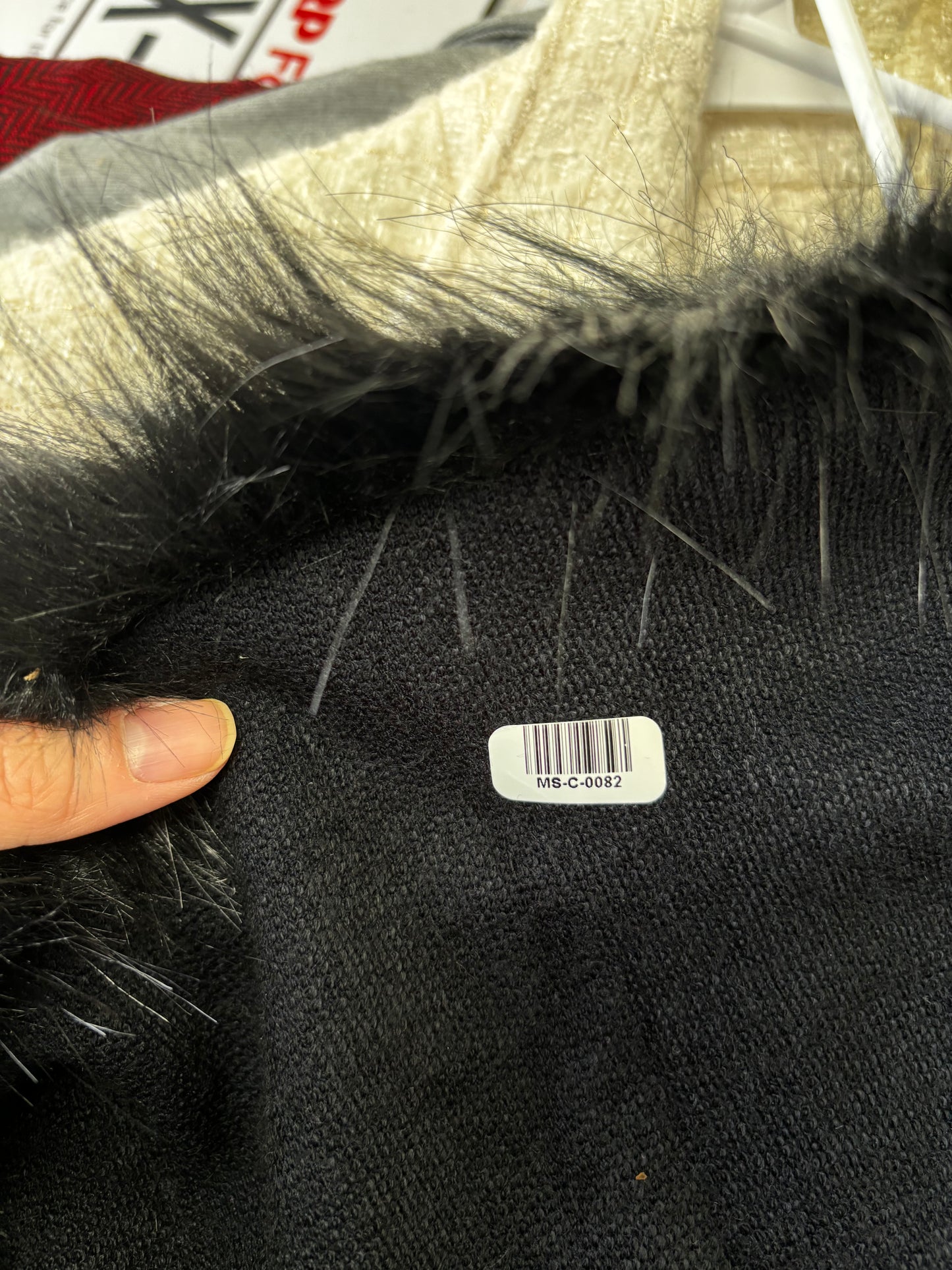 ZLYC Women’s Black Faux Fur Collar Open Front Coat – One Size