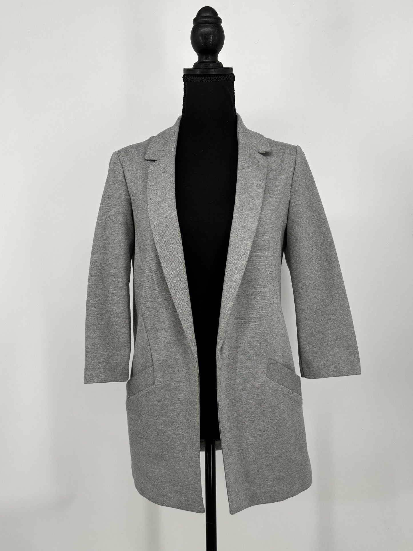 Dynamite Women's Gray Linen-Cotton Blazer – Size M