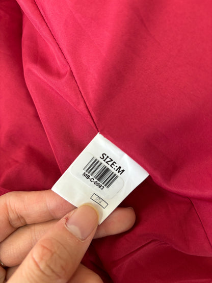 Women's Rose Red Knit Cardigan – Size M