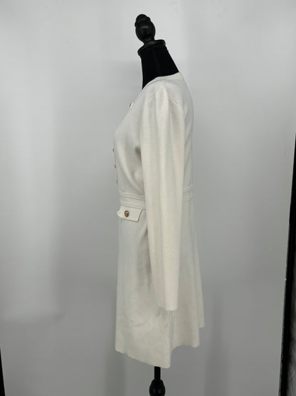 Women's White Cotton Dress – Size M