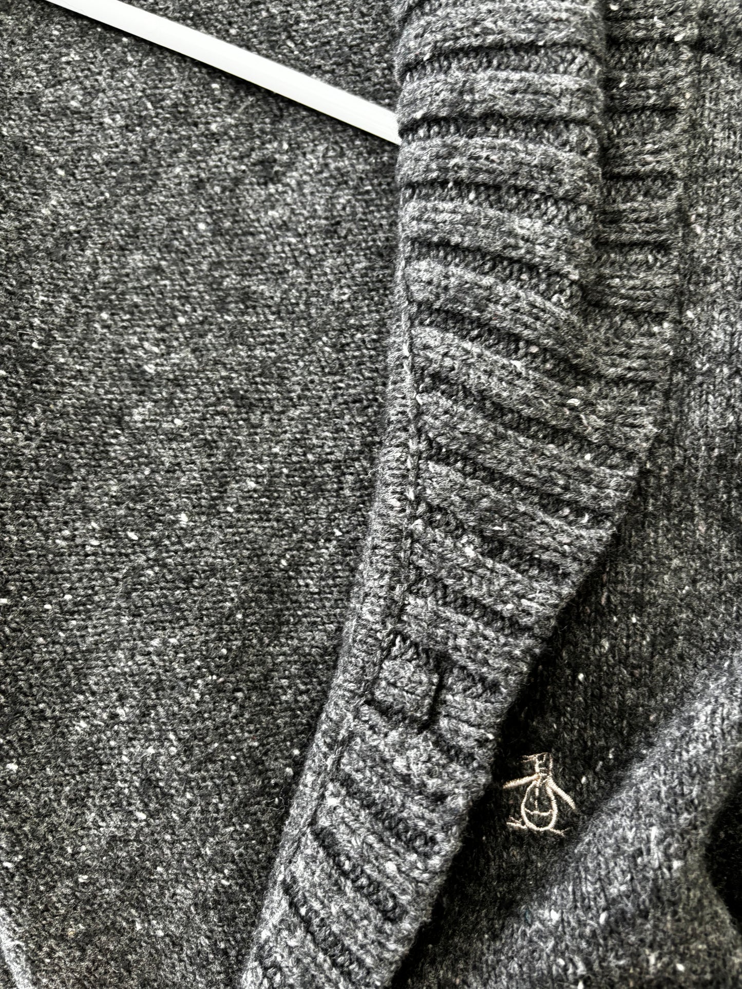 Original Penguin Women’s Gray Knit Cardigan – Size S