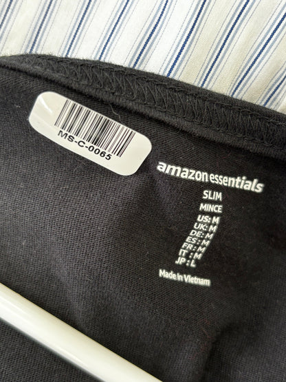 Amazon Essentials Men’s Black Slim Fit Tank Top – Size M