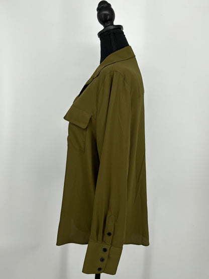 Women's Dark Green Long Shirt – Size M