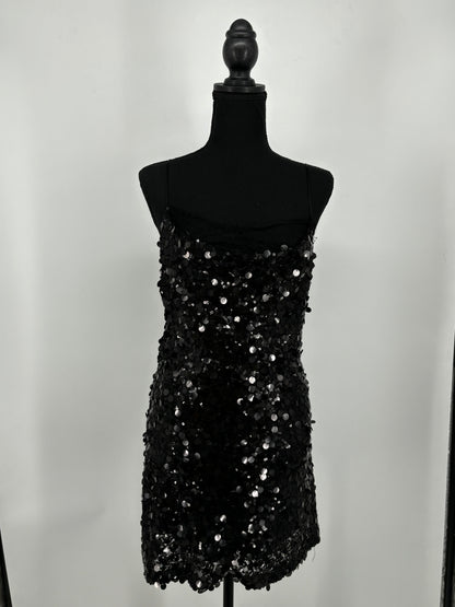 ZARA Women's Black Sequin Mini Skirt – Size S