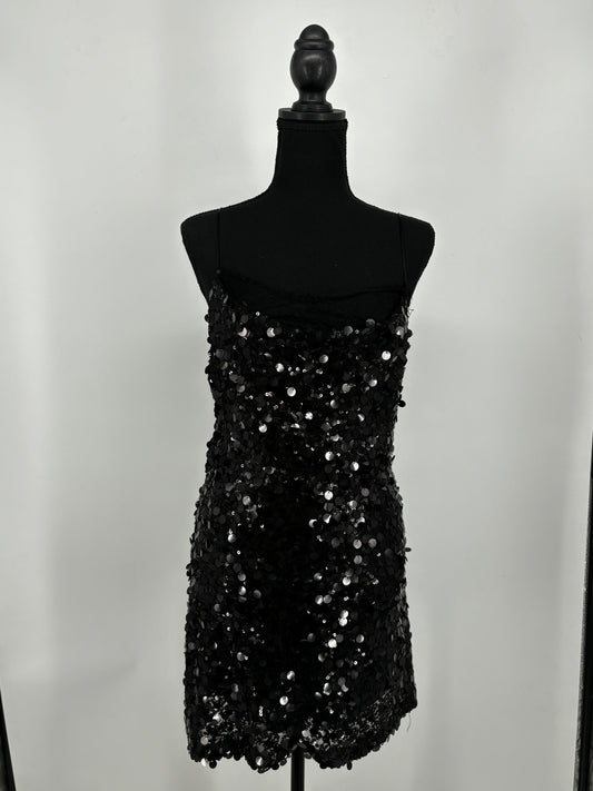 ZARA Women's Black Sequin Mini Skirt – Size S
