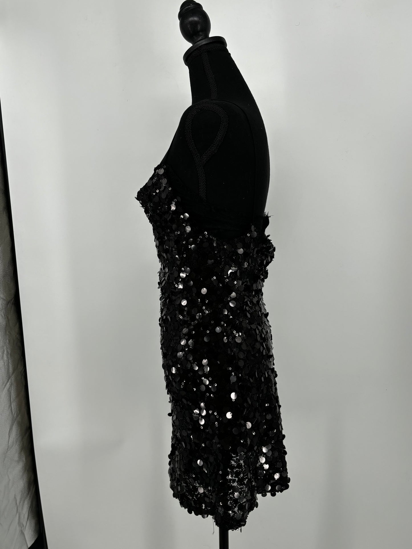 ZARA Women's Black Sequin Mini Skirt – Size S