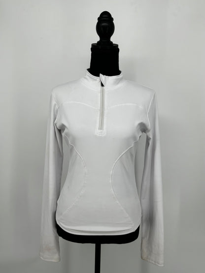 Women’s White Fitted Sports Top – Size M