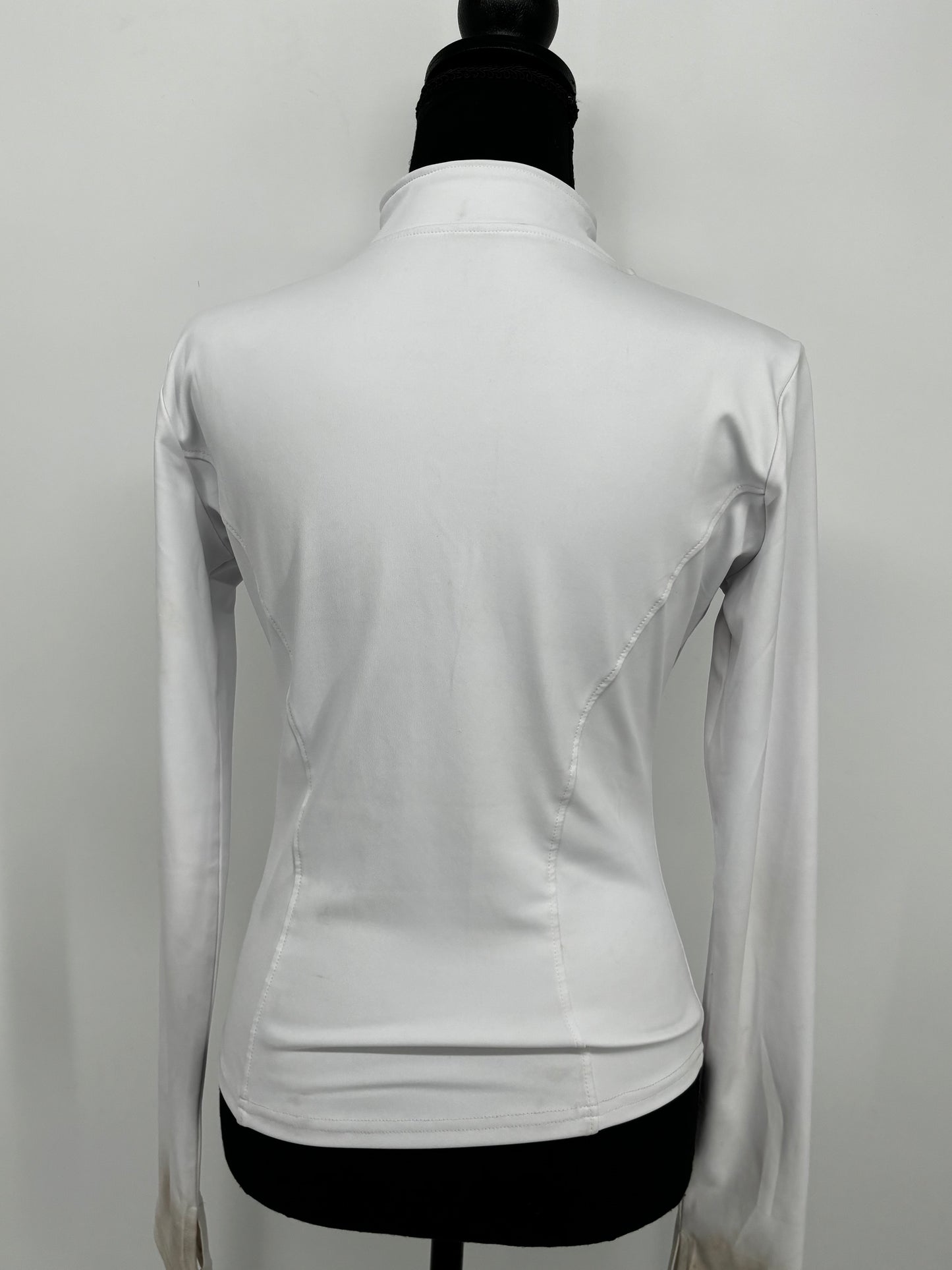 Women’s White Fitted Sports Top – Size M