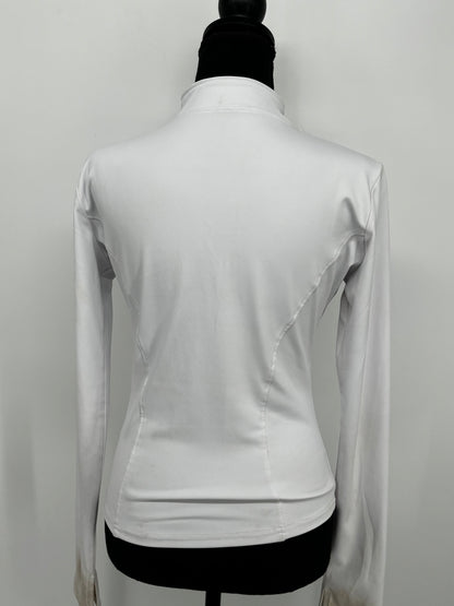Women’s White Fitted Sports Top – Size M